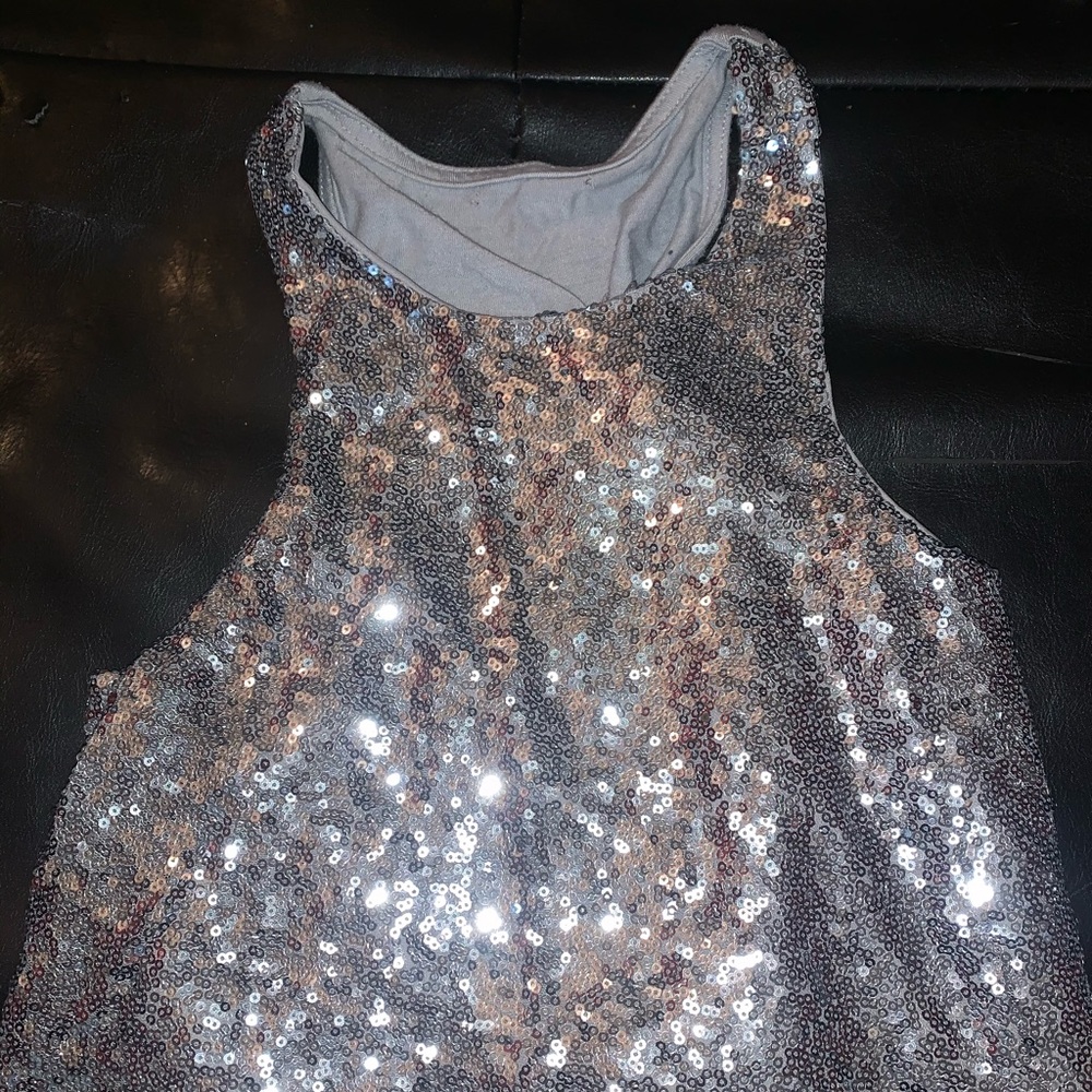 Sequin tank top